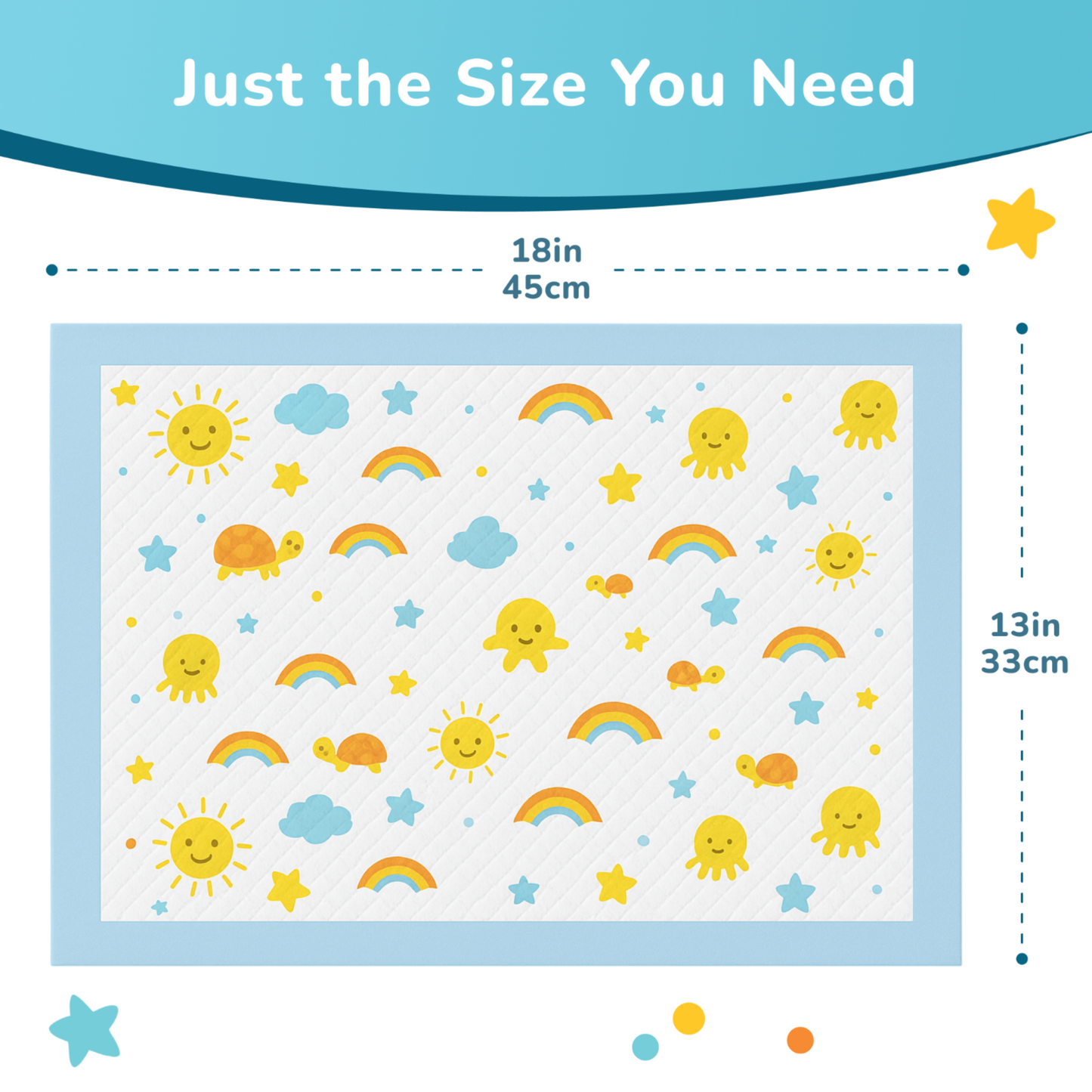 SunnyGuard - Disposable Baby Changing Pads 13 x 18 Inches