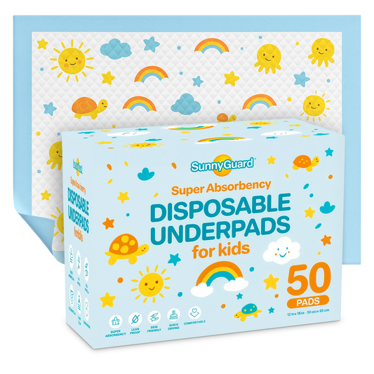 SunnyGuard - Disposable Baby Changing Pads 13 x 18 Inches