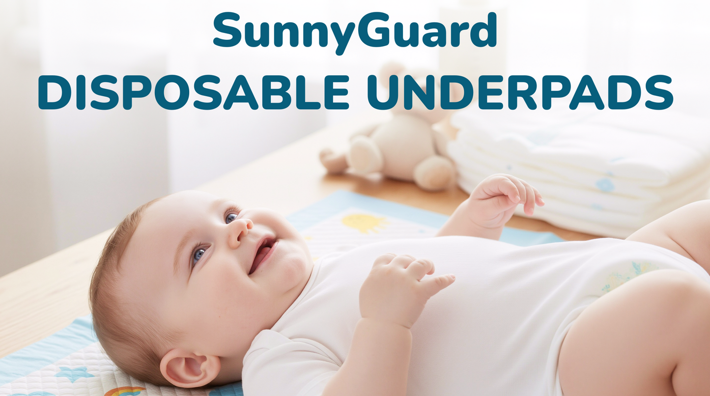 SunnyGuard - Disposable Baby Changing Pads 13 x 18 Inches